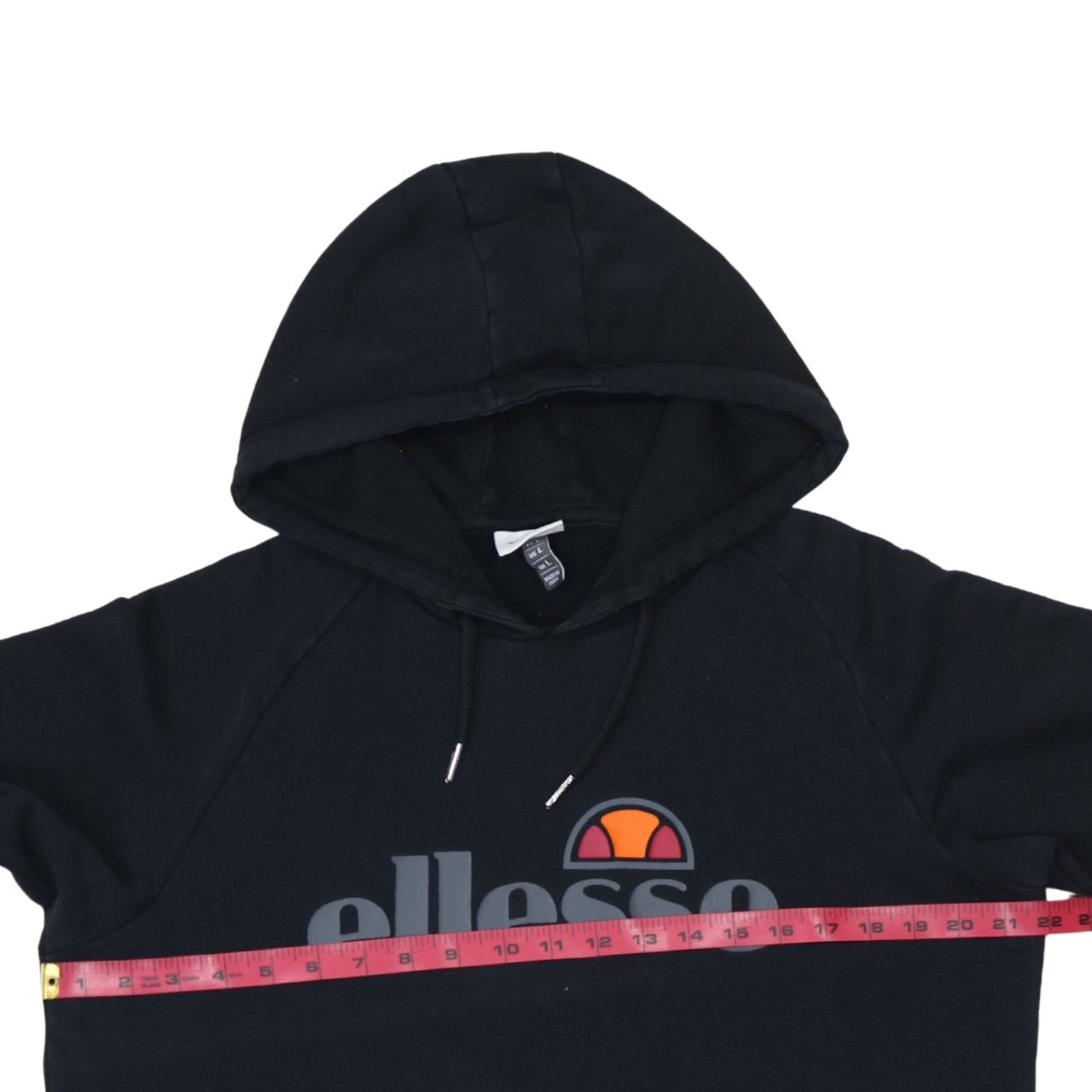 Mens UK Size L ellesse Black Pullover Hoodie