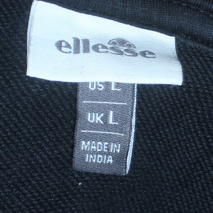 Mens UK Size L ellesse Black Pullover Hoodie