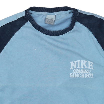 Mens UK Size L Nike Blue Pullover Sweatshirt
