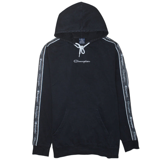 Mens UK Size L Champion Black Pullover Hoodie