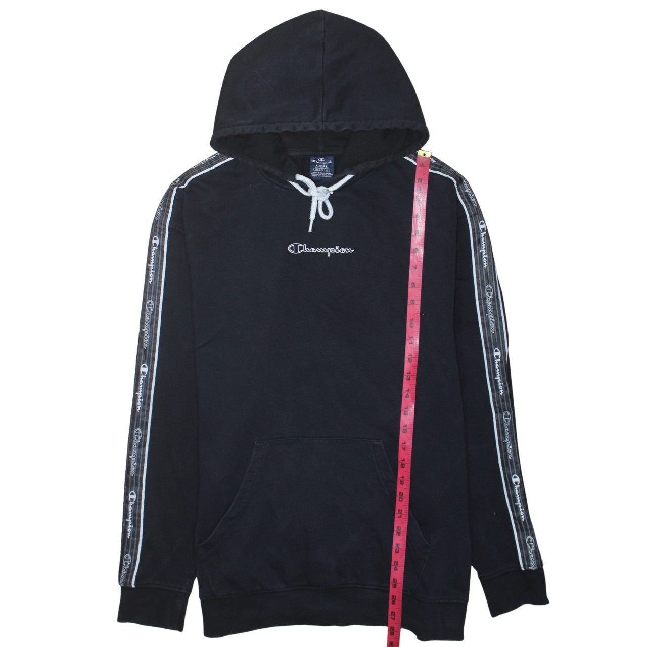 Mens UK Size L Champion Black Pullover Hoodie