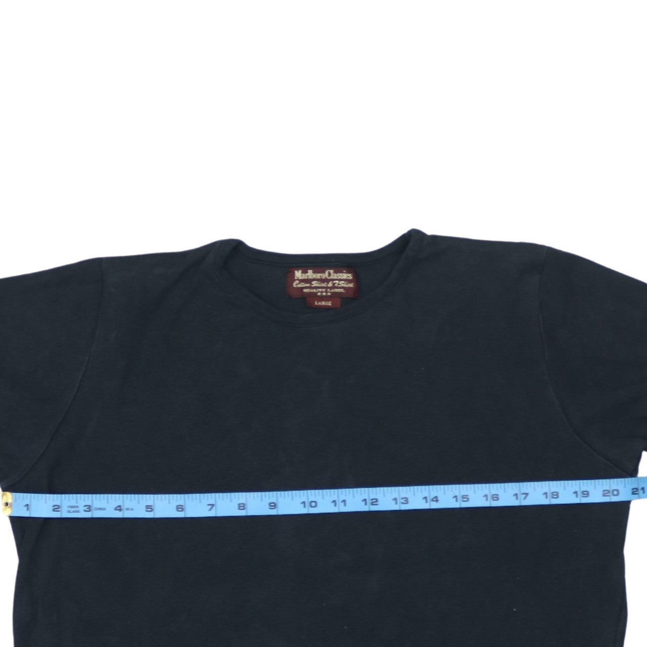Mens UK Size L Marlboro Classics Black  T-Shirt