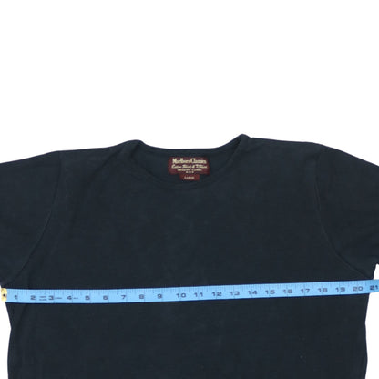 Mens UK Size L Marlboro Classics Black  T-Shirt