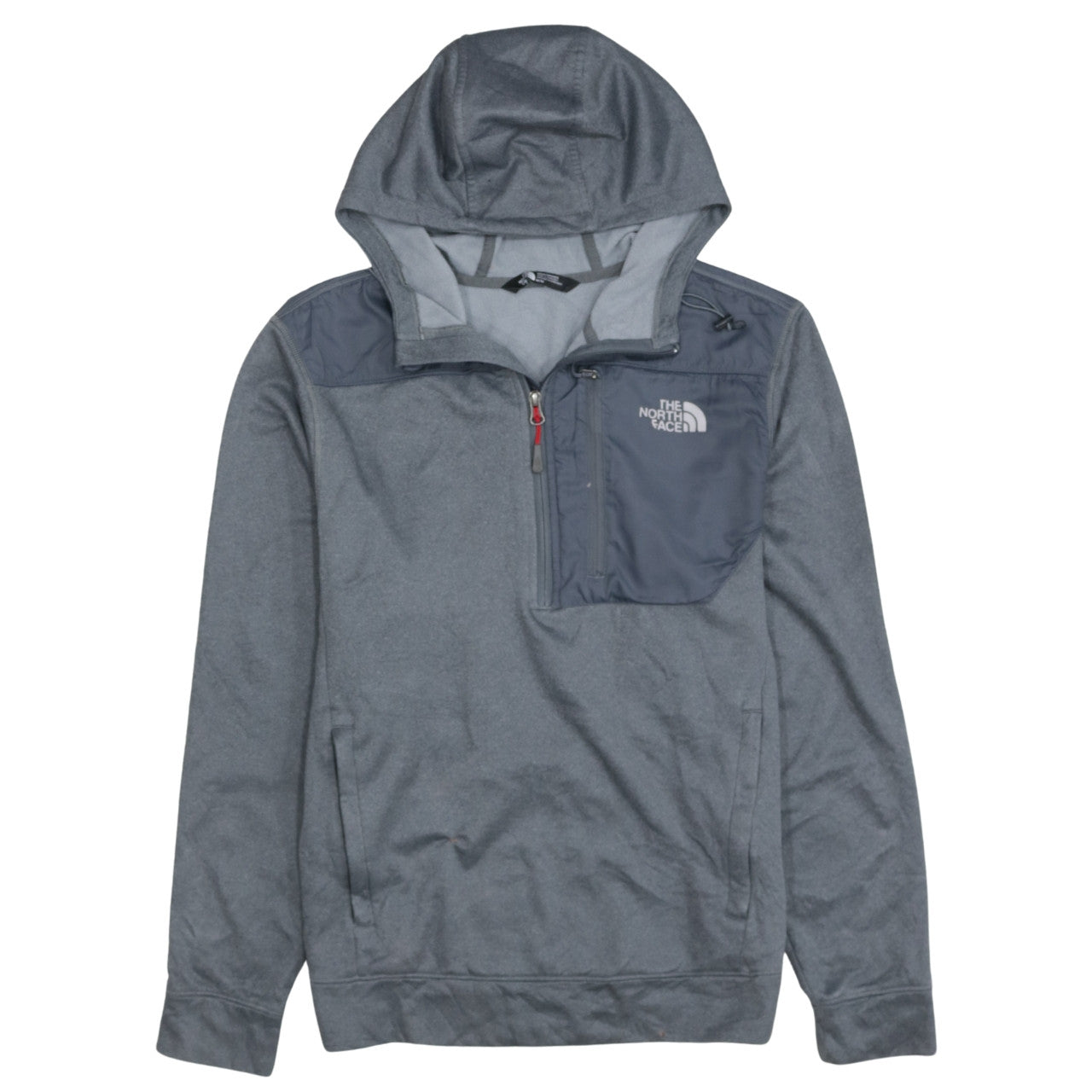 Mens UK Size M The North Face Grey 1/2 Zip Hoodie