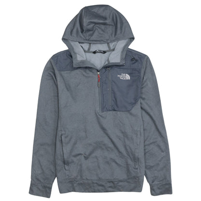 Mens UK Size M The North Face Grey 1/2 Zip Hoodie