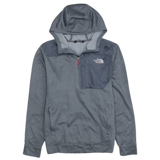 Mens UK Size M The North Face Grey 1/2 Zip Hoodie