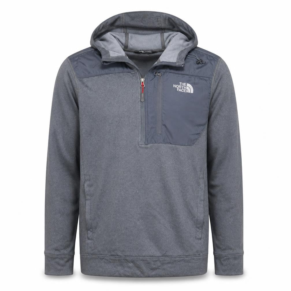 Mens UK Size M The North Face Grey 1/2 Zip Hoodie
