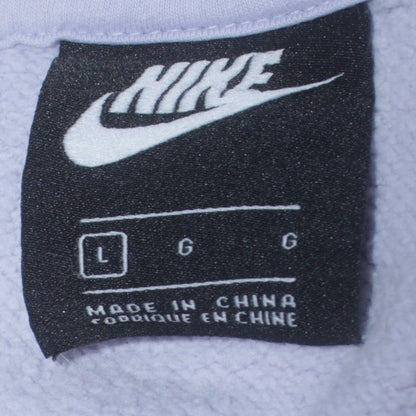 Womens UK Size L Nike White Pullover Hoodie