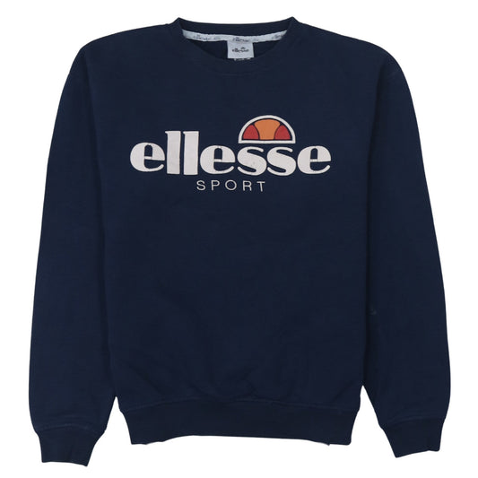 Womens UK Size 8 ellesse Blue Pullover Sweatshirt