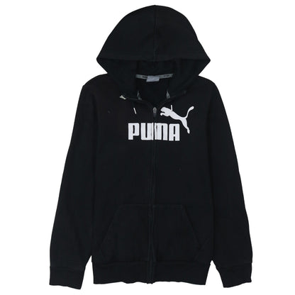 Womens UK Size 12 PUMA Black Full Zip Hoodie