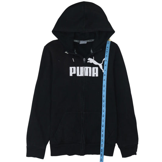 Womens UK Size 12 PUMA Black Full Zip Hoodie
