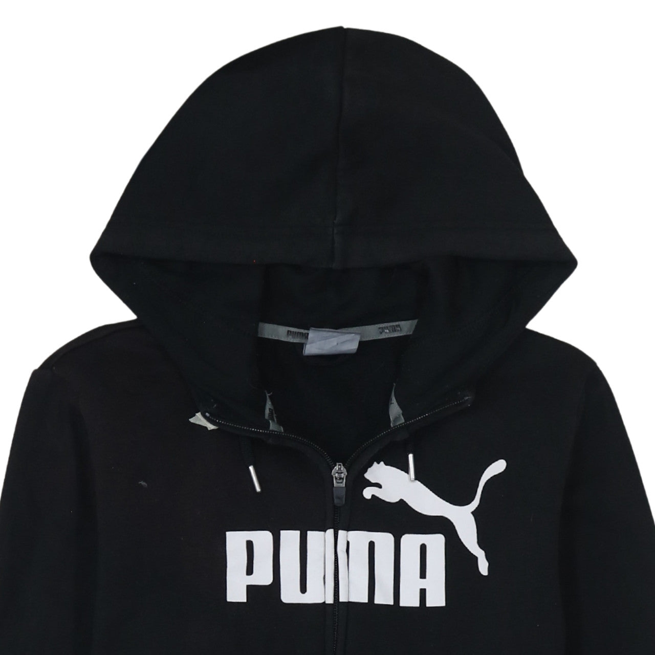 Womens UK Size 12 PUMA Black Full Zip Hoodie