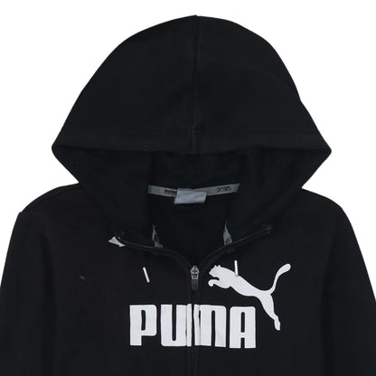Womens UK Size 12 PUMA Black Full Zip Hoodie