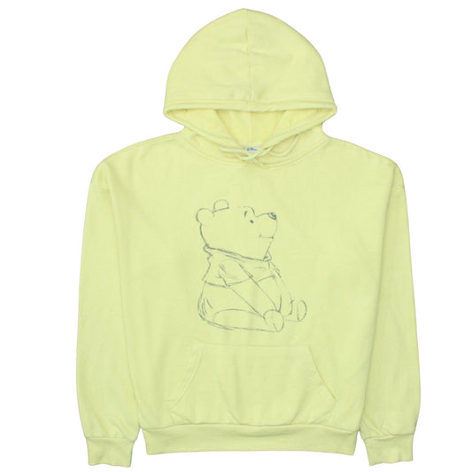Womens UK Size 10 Disney Yellow Pullover Hoodie