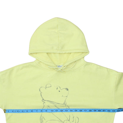 Womens UK Size 10 Disney Yellow Pullover Hoodie