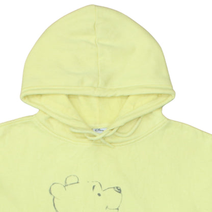 Womens UK Size 10 Disney Yellow Pullover Hoodie