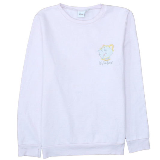 Womens UK Size 10 Primark White Pullover Sweatshirt