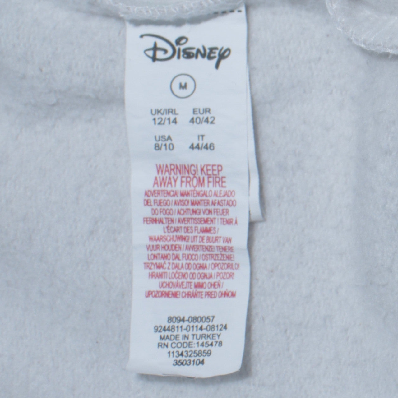 Womens UK Size M Disney Grey Pullover Sweatshirt