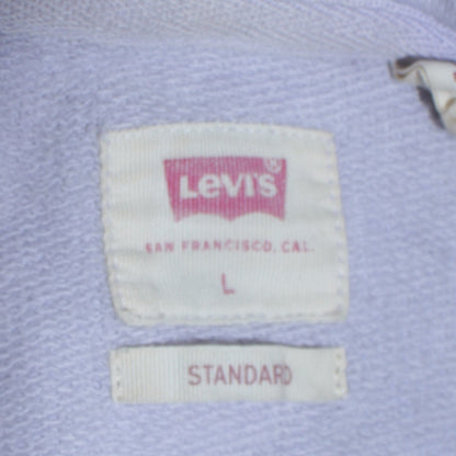 Womens UK Size L Levi's Blue Pullover Hoodie