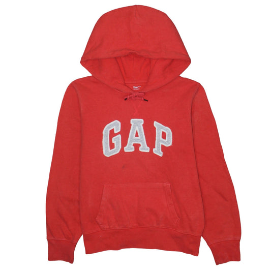 Womens UK Size S Gap Red Pullover Hoodie