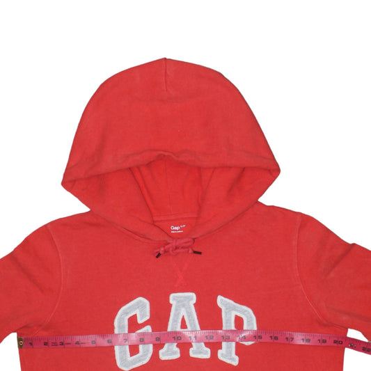 Womens UK Size S Gap Red Pullover Hoodie