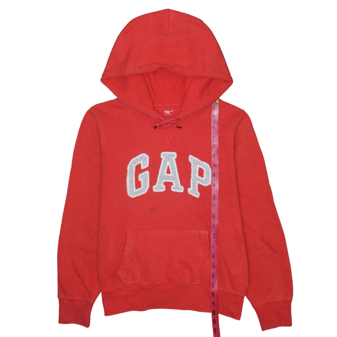 Womens UK Size S Gap Red Pullover Hoodie