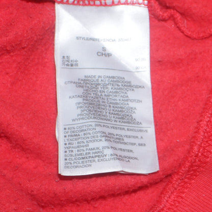 Womens UK Size S Gap Red Pullover Hoodie