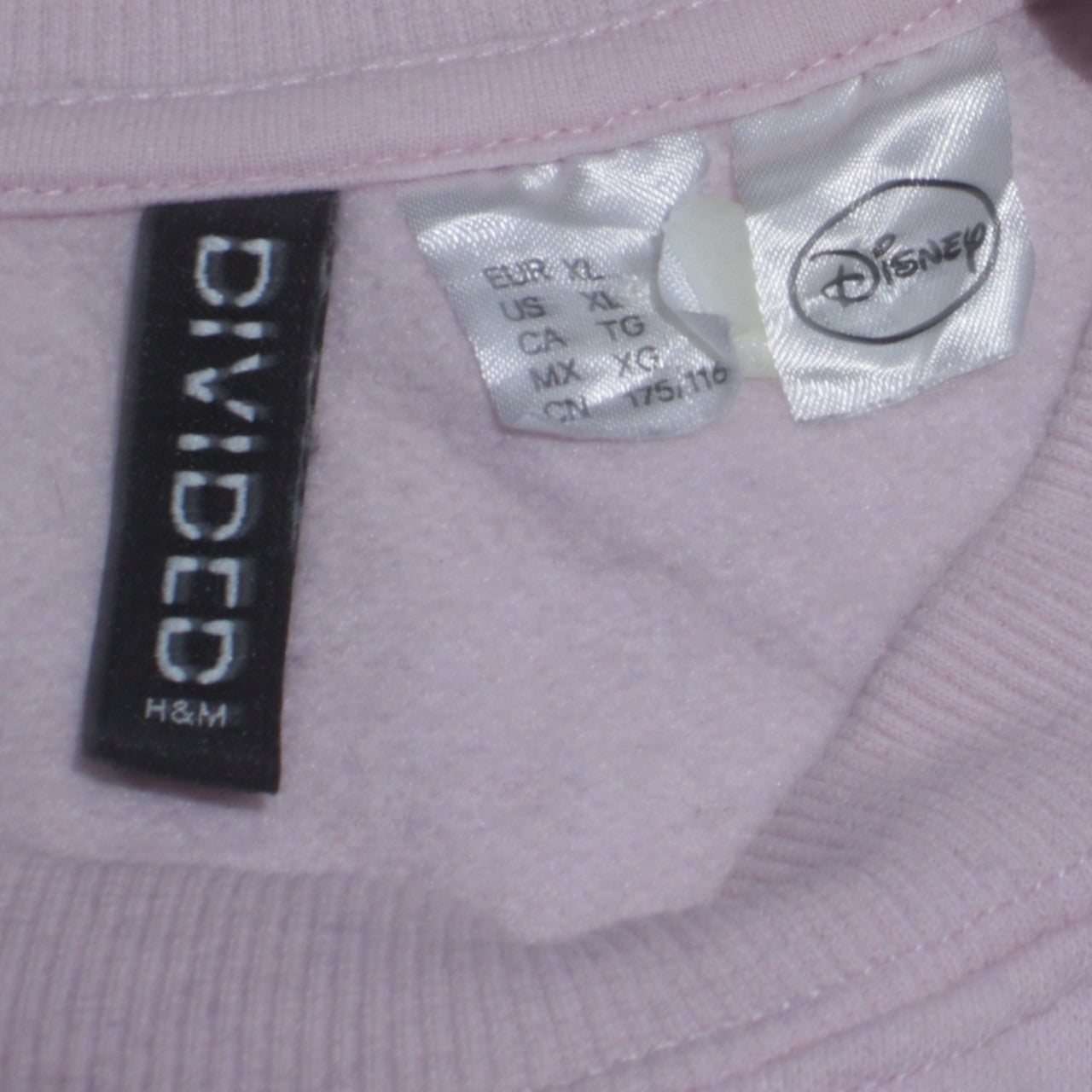 Womens UK Size XL H&M Pink Pullover Sweatshirt