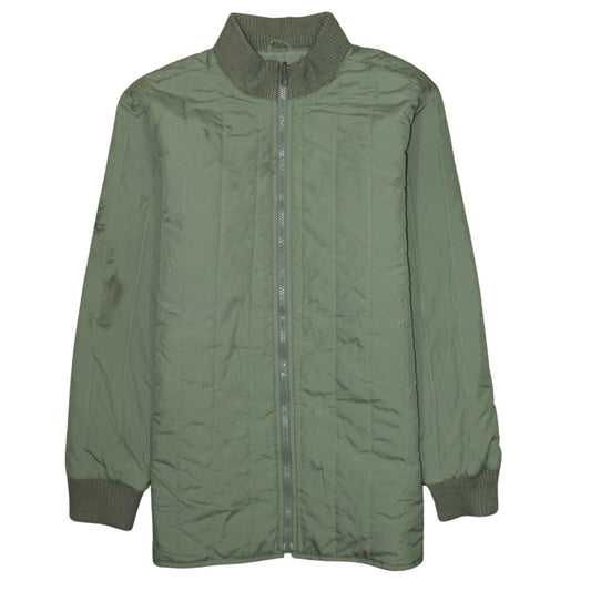 GAP Kids Boys Green Bomber Jacket Size 13 Years Full Zip Nylon