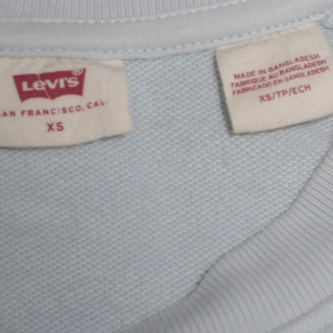 Mens UK Size XS Levi's Blue Pullover Sweatshirt