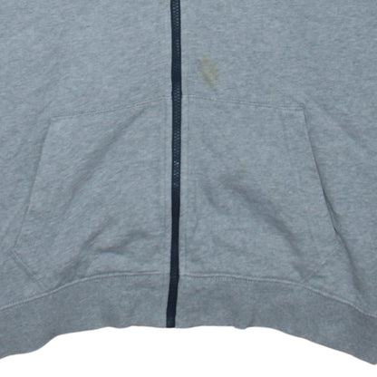 Mens UK Size 2XL Tommy Jeans Grey Full Zip Hoodie
