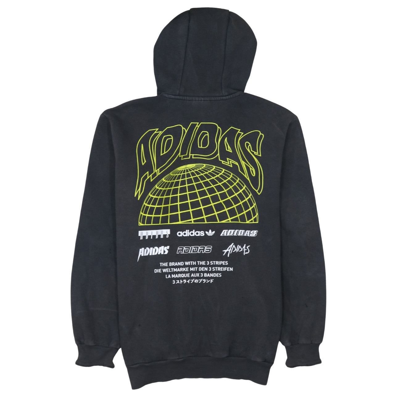 Mens UK Size M adidas Black Pullover Hoodie
