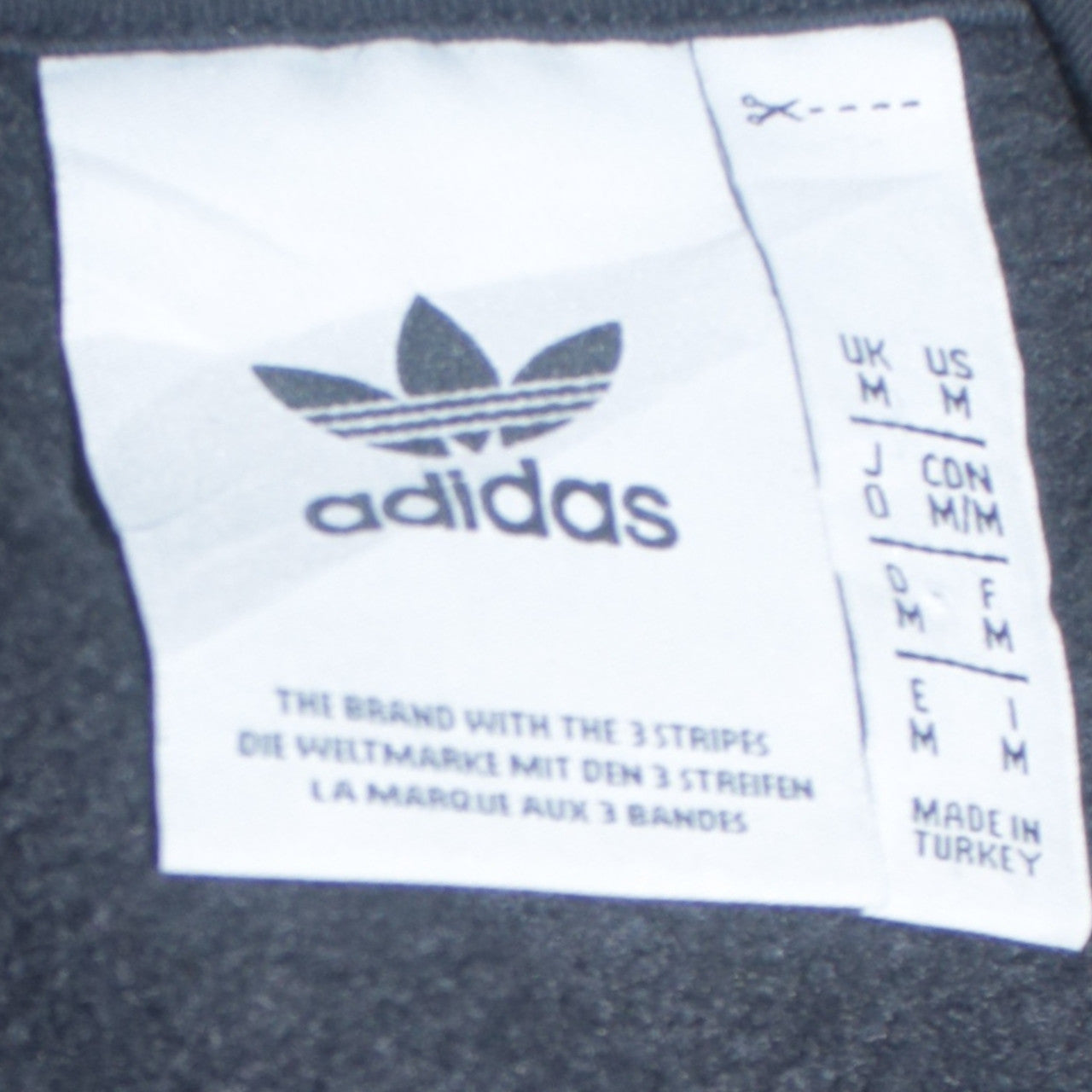 Mens UK Size M adidas Black Pullover Hoodie