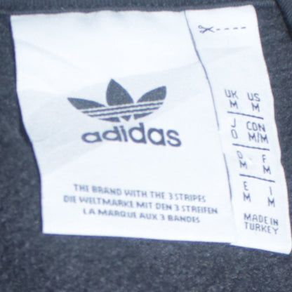 Mens UK Size M adidas Black Pullover Hoodie