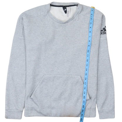 Mens UK Size M adidas Grey Pullover Sweatshirt