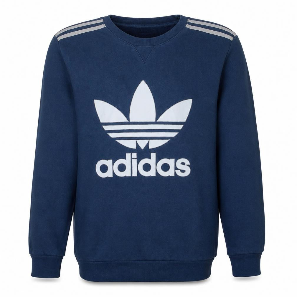 Mens UK Size S adidas Blue Pullover Sweatshirt
