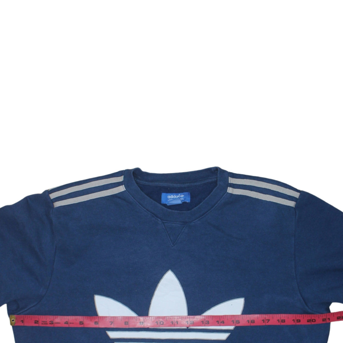 Mens UK Size S adidas Blue Pullover Sweatshirt
