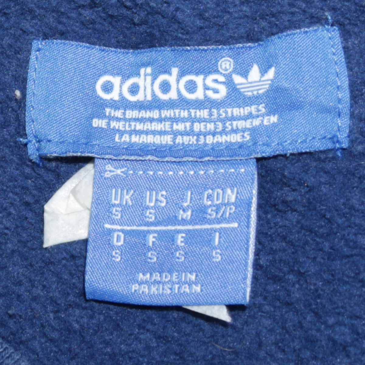 Mens UK Size S adidas Blue Pullover Sweatshirt