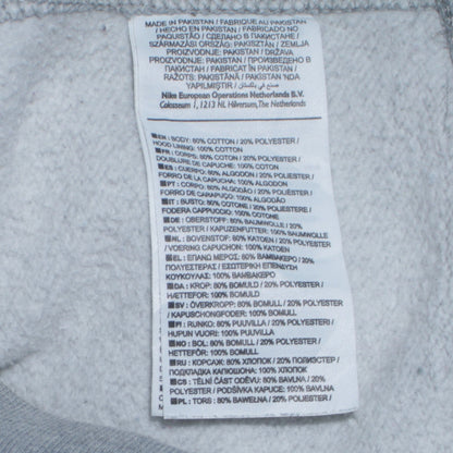 Mens UK Size S Nike Grey Pullover Hoodie