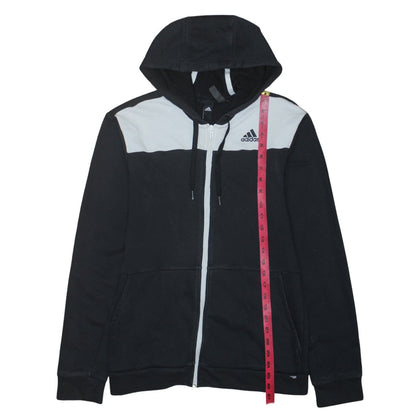 Mens UK Size S adidas Black Full Zip Hoodie