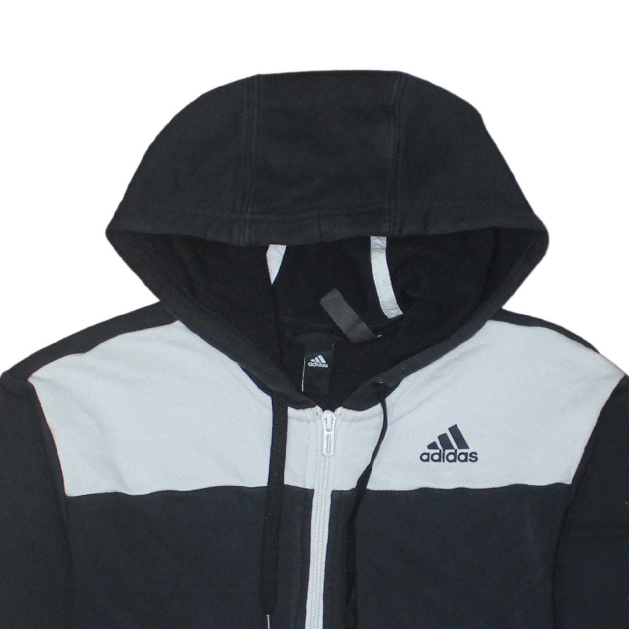 Mens UK Size S adidas Black Full Zip Hoodie