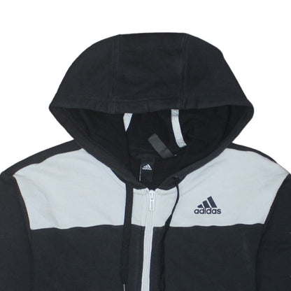 Mens UK Size S adidas Black Full Zip Hoodie