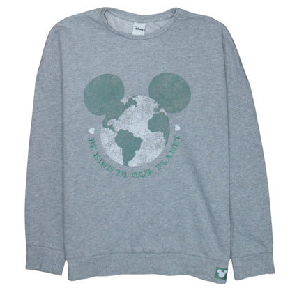 Womens UK Size 12 Disney Grey Pullover Sweatshirt