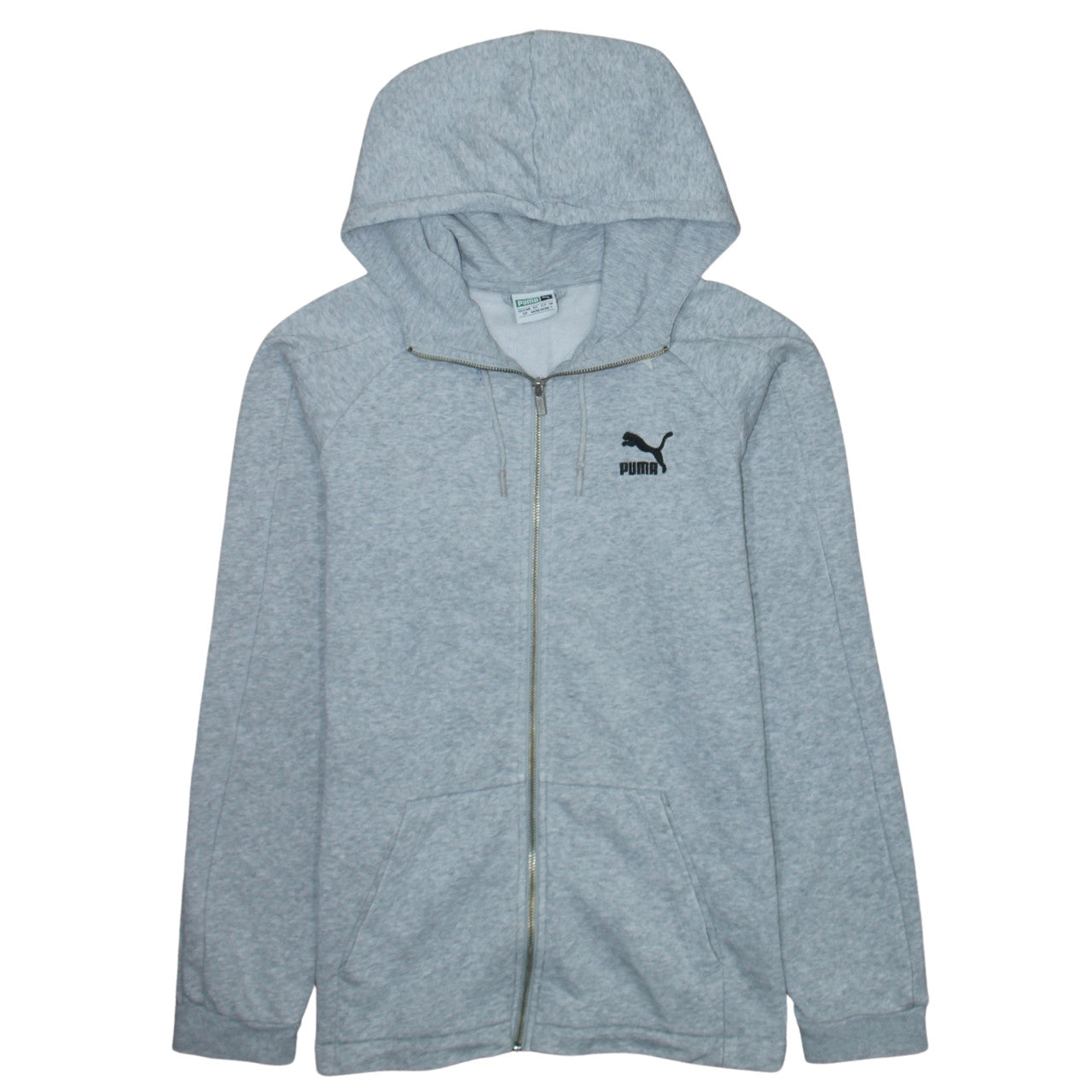 Mens UK Size S PUMA Grey Full Zip Hoodie