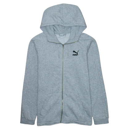 Mens UK Size S PUMA Grey Full Zip Hoodie