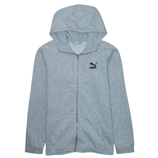 Mens UK Size S PUMA Grey Full Zip Hoodie