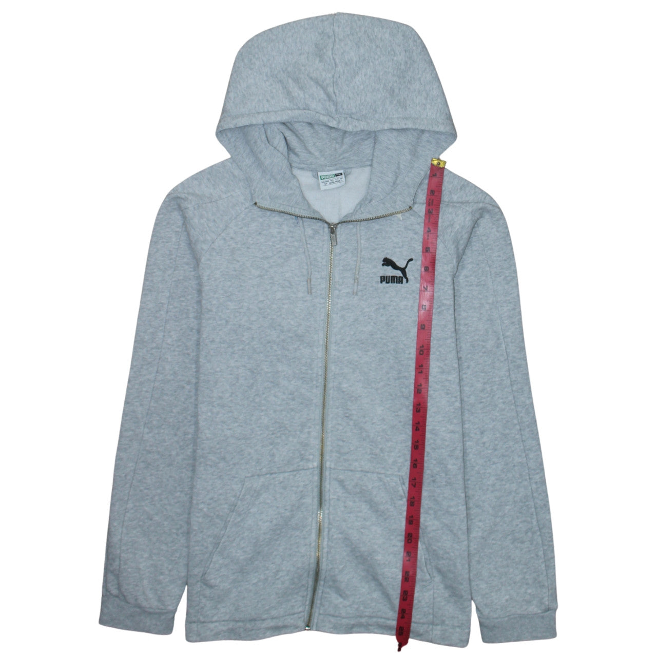 Mens UK Size S PUMA Grey Full Zip Hoodie