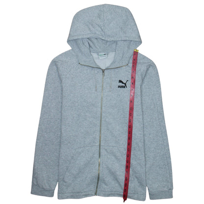 Mens UK Size S PUMA Grey Full Zip Hoodie