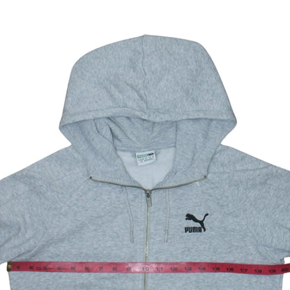 Mens UK Size S PUMA Grey Full Zip Hoodie