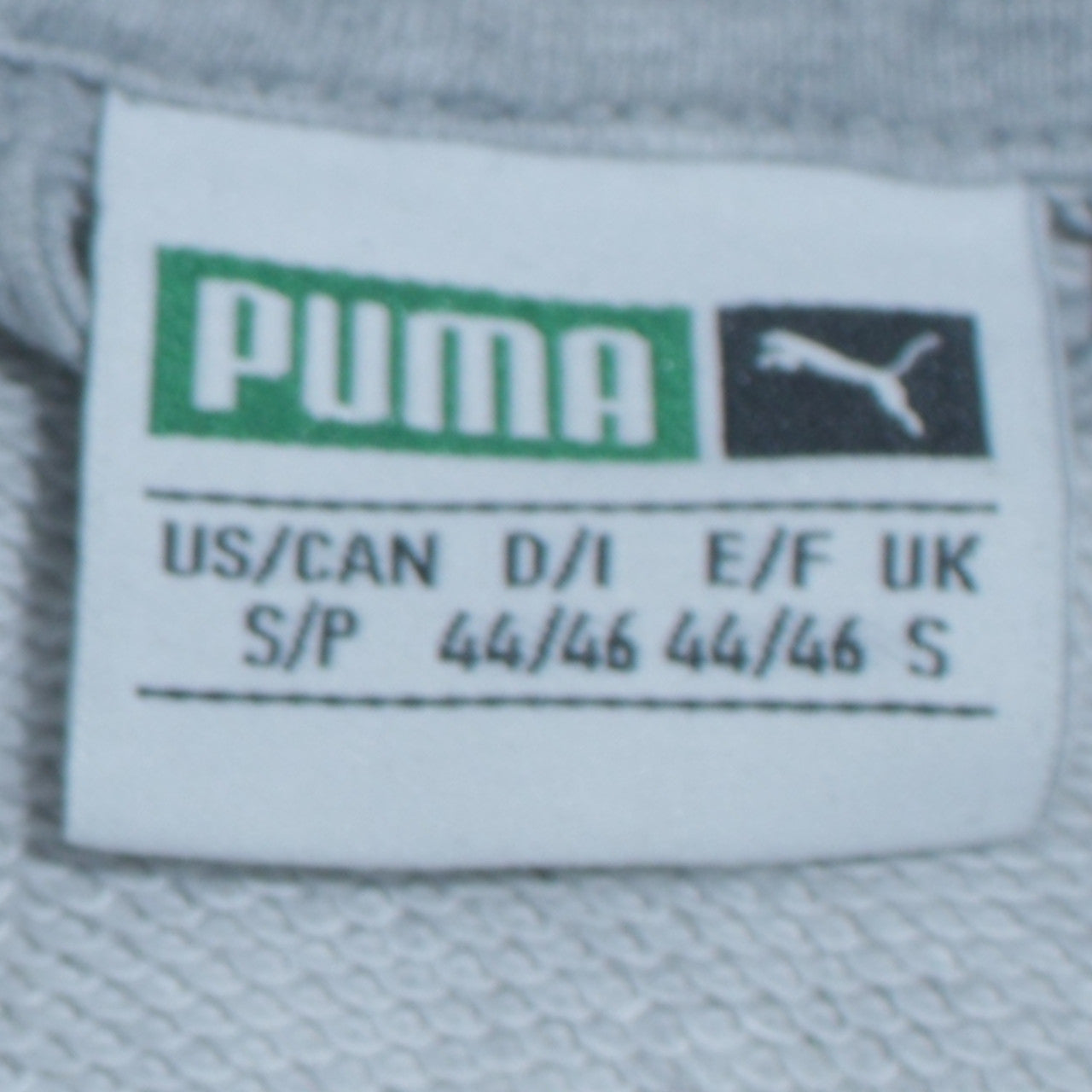 Mens UK Size S PUMA Grey Full Zip Hoodie